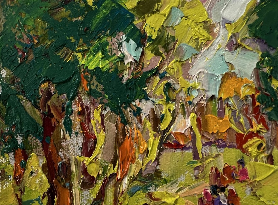 Oil painting On a walk in the forest Oleksiy Ivanyuk - 7