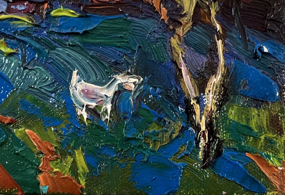 Oil painting Day outside the village Oksana Ivanyuk - 5