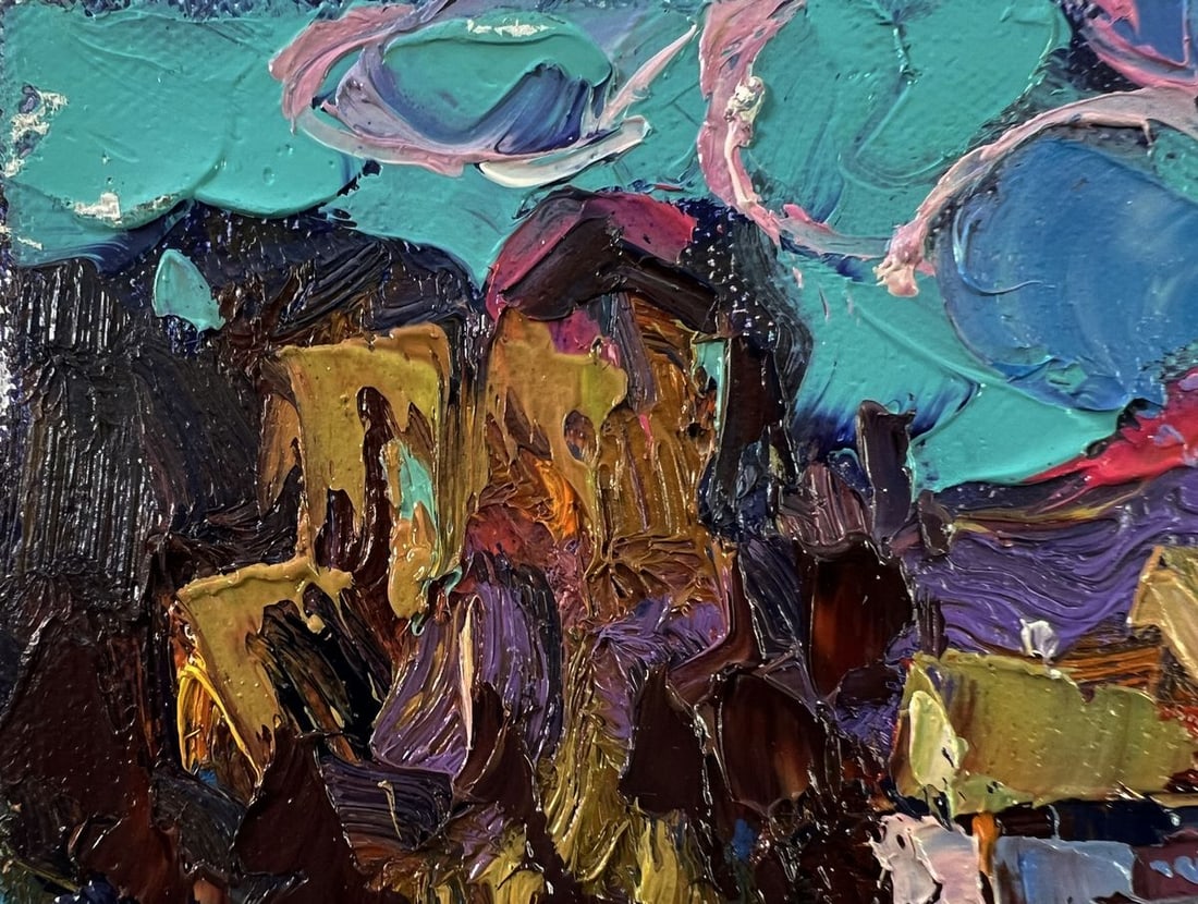 Oil painting Day outside the village Oksana Ivanyuk - 7