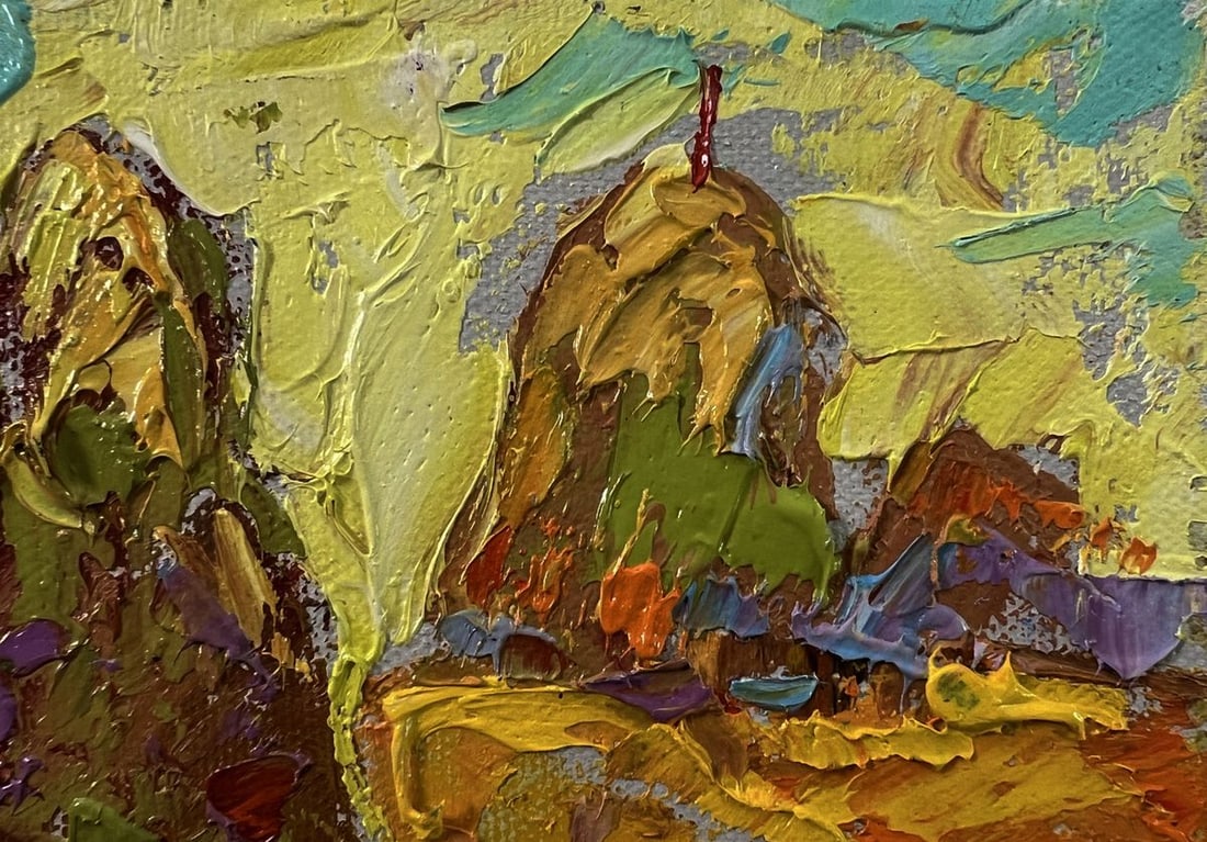 Oil painting Dawn in the field Oleksiy Ivanyuk - 4