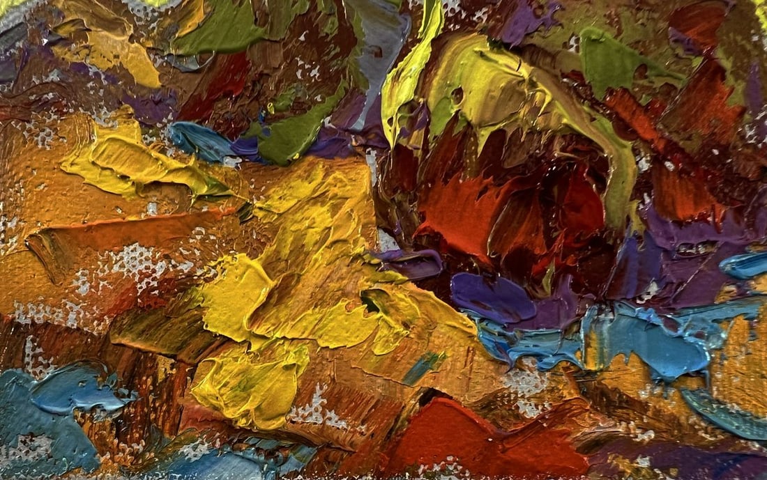 Oil painting Dawn in the field Oleksiy Ivanyuk - 6