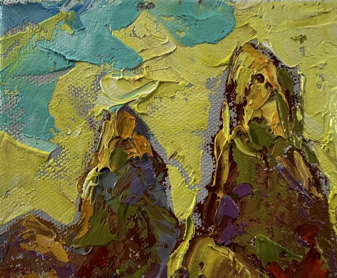 Oil painting Dawn in the field Oleksiy Ivanyuk - 7