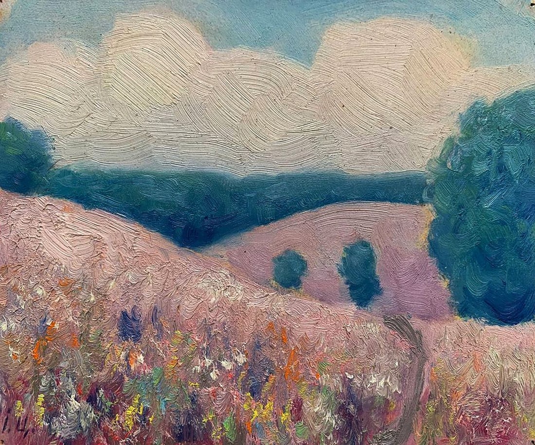 Oil painting Walking through flower fields Ivan Tsyupka: Title: Oil painting Walking through flower fields Ivan Tsyupka Description: №1756 *** ABOUT THIS PAINTING *** * TITLE: "Walking through flower fields" * ARTISTS: Ivan Kirillovich Tsyupka * SIZE: