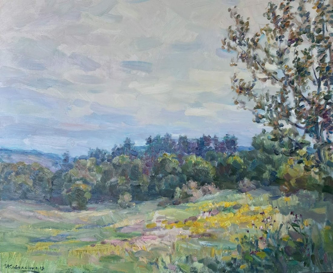 Oil painting To the rain Kovalenko Ivan Mikhailovich: Title: Oil painting To the rain Kovalenko Ivan Mikhailovich Description: №Koval 1 *** ABOUT THIS PAINTING *** * TITLE: "To the rain" * ARTISTS: Kovalenko Ivan Mikhailovich * SIZE: 50x60 cm/'19.6