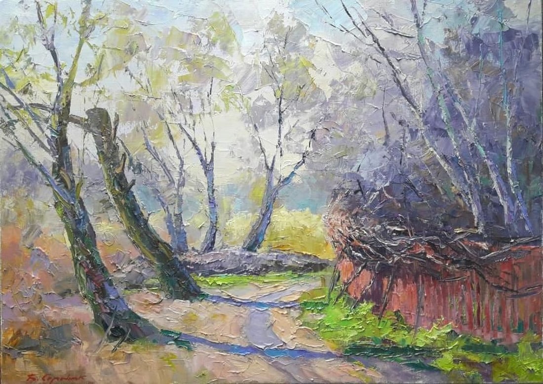 oil painting Spring sketch Serdyuk Boris Petrovich: Title: oil painting Spring sketch Serdyuk Boris Petrovich Description: №SERB 747 *** ABOUT THIS PAINTING *** * TITLE: "Spring sketch" * ARTISTS: Serdyuk Boris Petrovich * SIZE: 50х70cm/19.