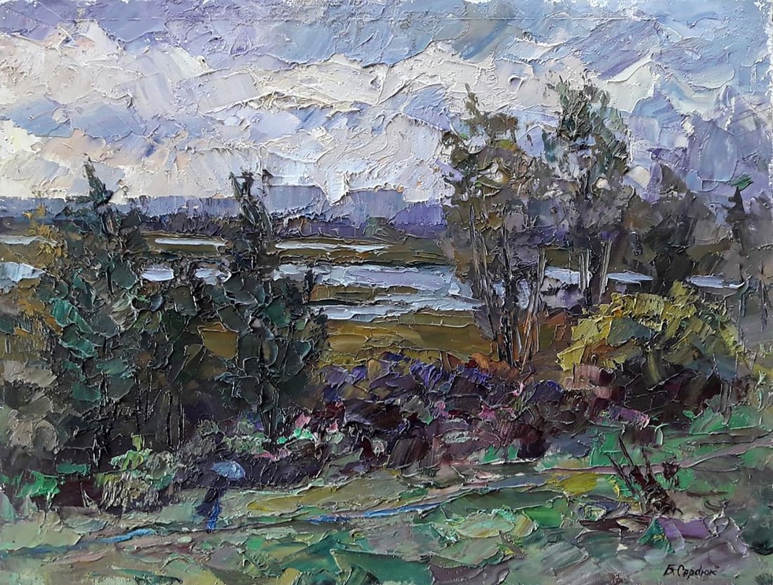 Oil painting Before the rain Serdyuk Boris Petrovich: Title: Oil painting Before the rain Serdyuk Boris Petrovich Description: №SERB 848 *** ABOUT THIS PAINTING *** * TITLE: "Before the rain" * ARTISTS: Serdyuk Boris Petrovich * SIZE: 42x55 cm/'16.