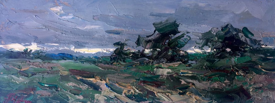 Oil painting Silver Evening Alexander Nikolaevich Cherednichenko: Title: Oil painting Silver Evening Alexander Nikolaevich Cherednichenko Description: №AAA2442 *** ABOUT THIS PAINTING *** * TITLE: "Silver Evening" * ARTISTS: Alexander Nikolaevich