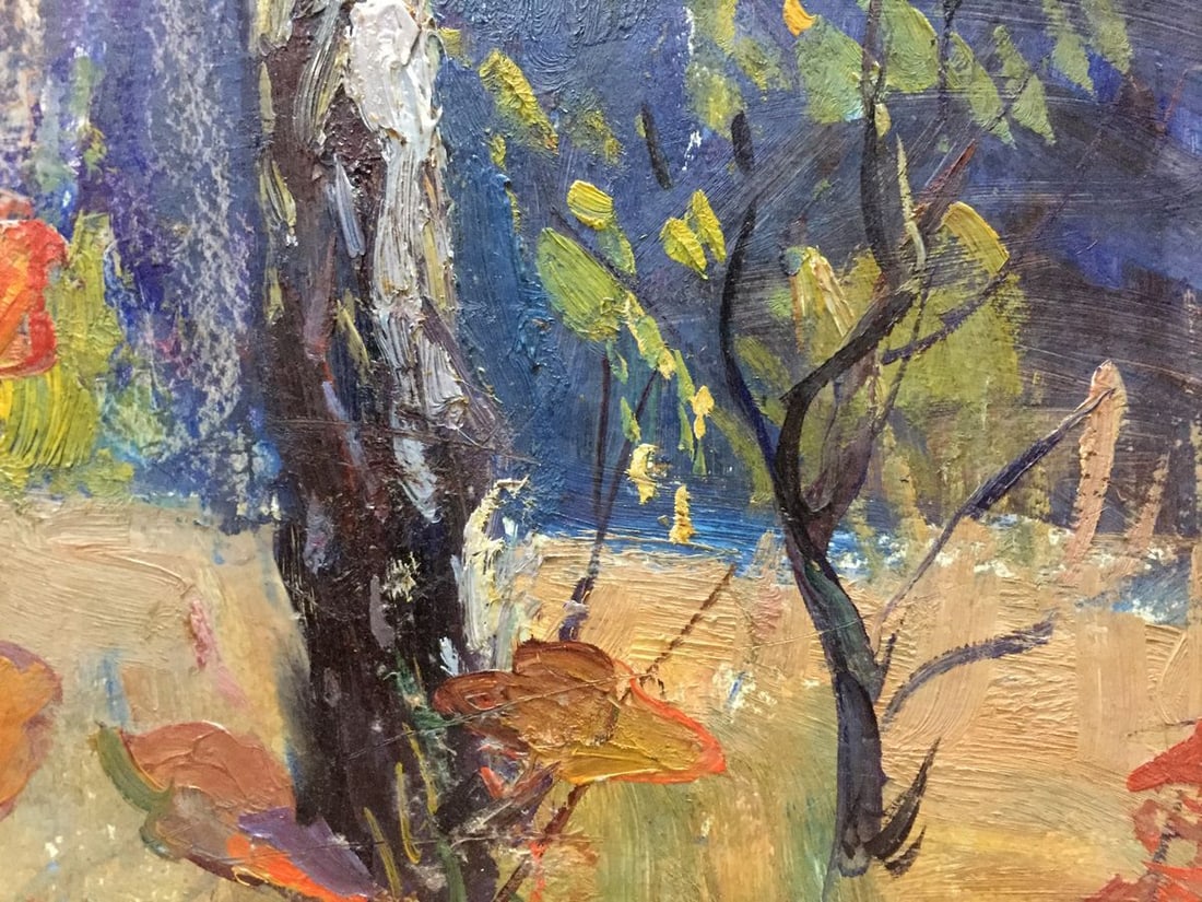 Oil painting Forest landscape Gantman Moisey Faibovich - 7