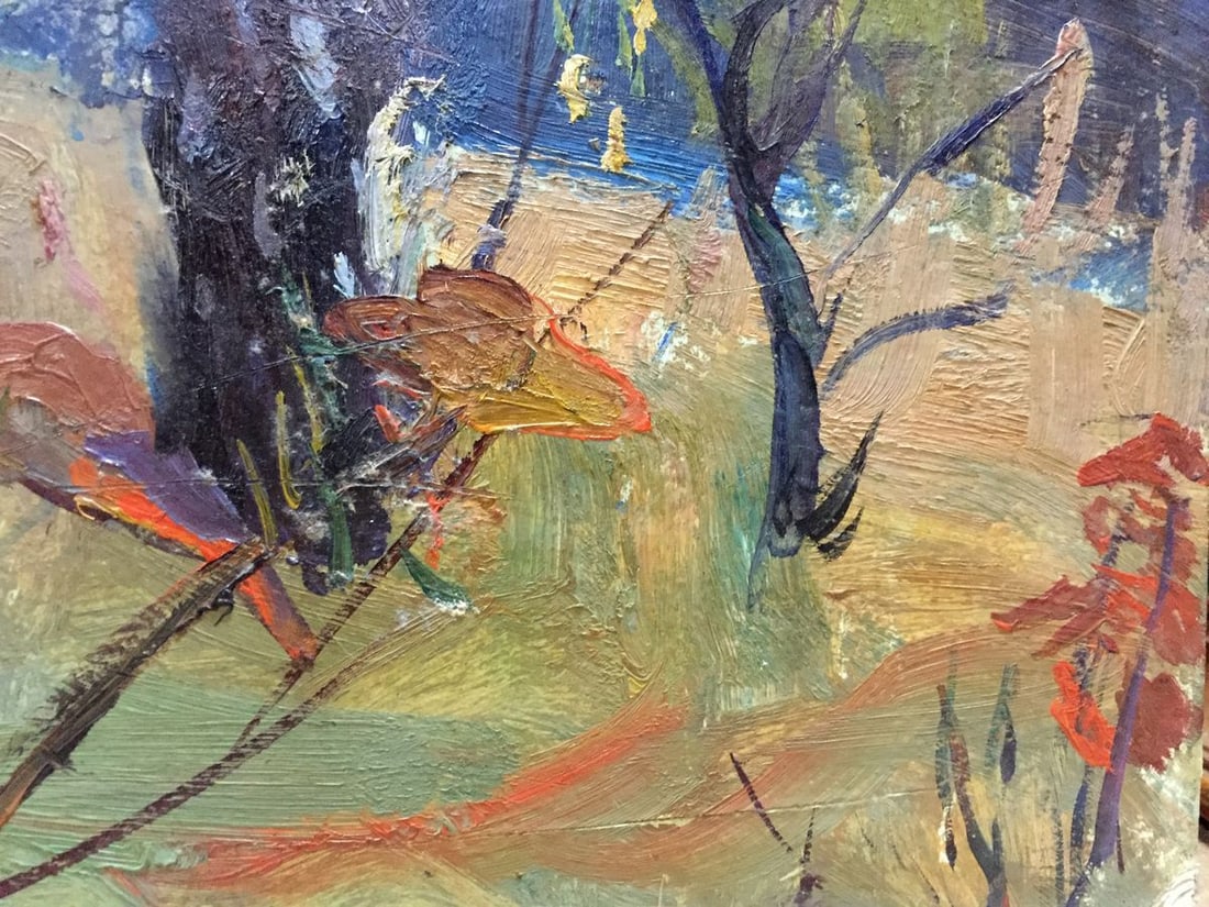 Oil painting Forest landscape Gantman Moisey Faibovich - 8