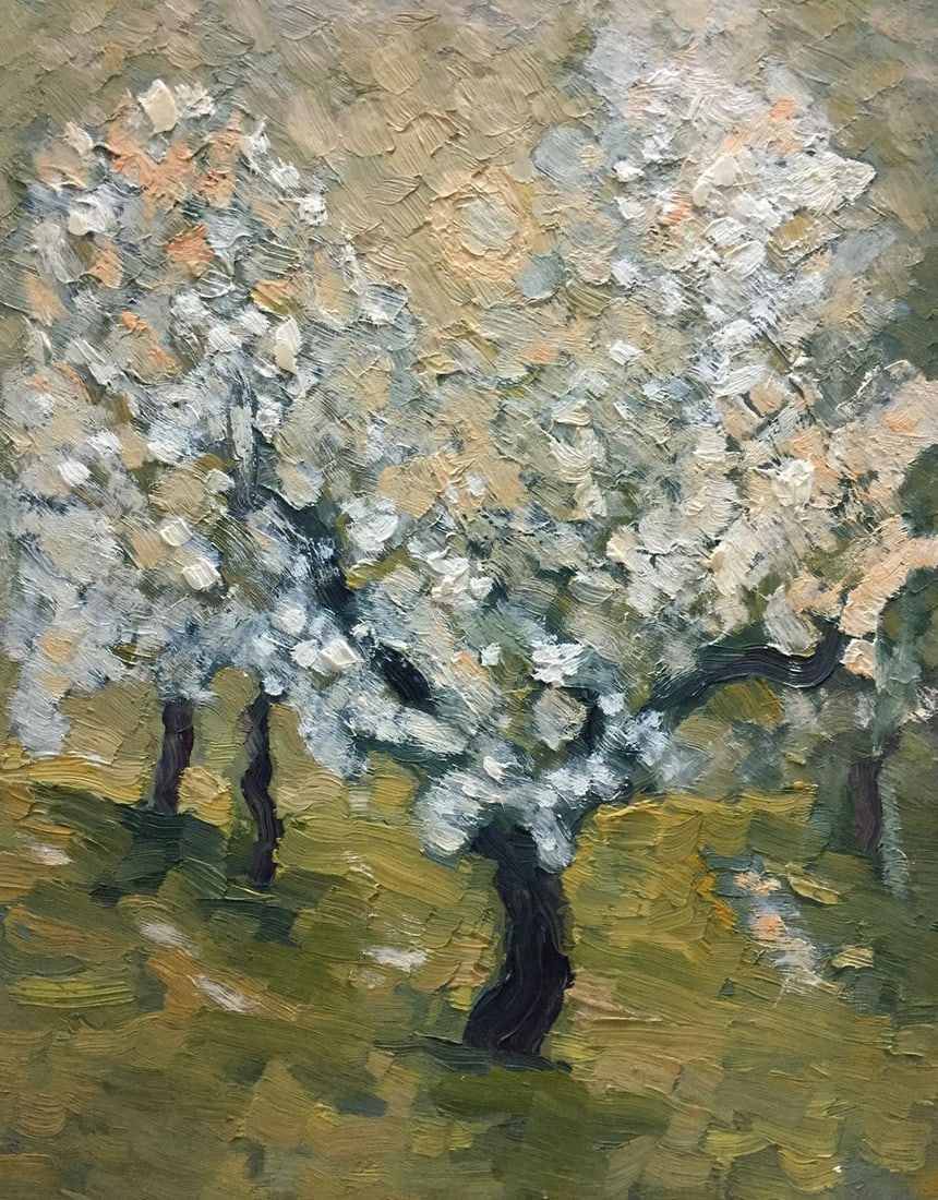 Oil painting Trees in the garden Dupliy Sergey Alexandrovich: Title: Oil painting Trees in the garden Dupliy Sergey Alexandrovich Description: №Vern 129 *** ABOUT THIS PAINTING *** * TITLE: "Trees in the garden" * ARTISTS: Dupliy Sergey Alexandrovich * SIZ