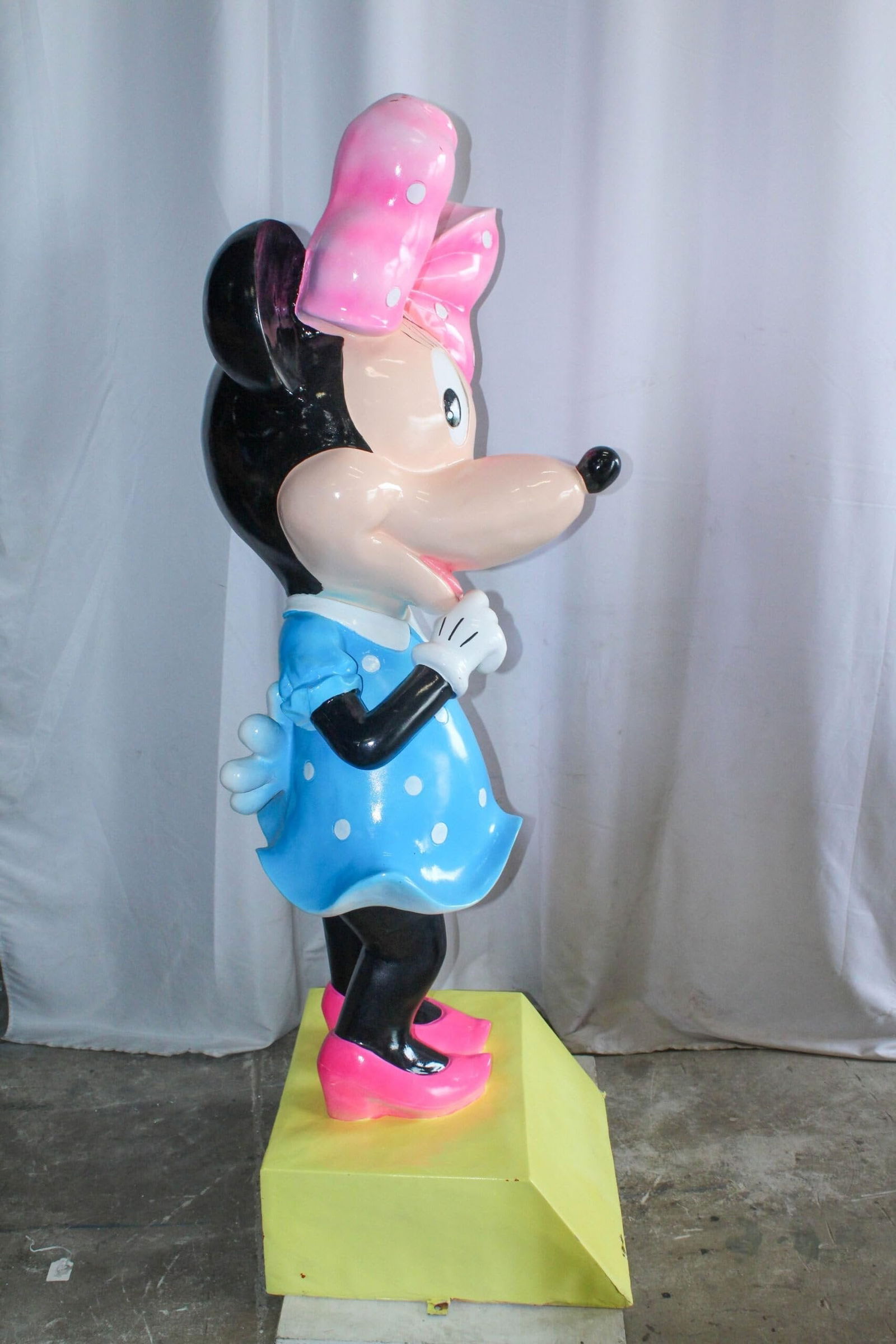 Large Cartoon Mouse Character Statue With Hands On Hips 22" x 29" x 70"H - 8