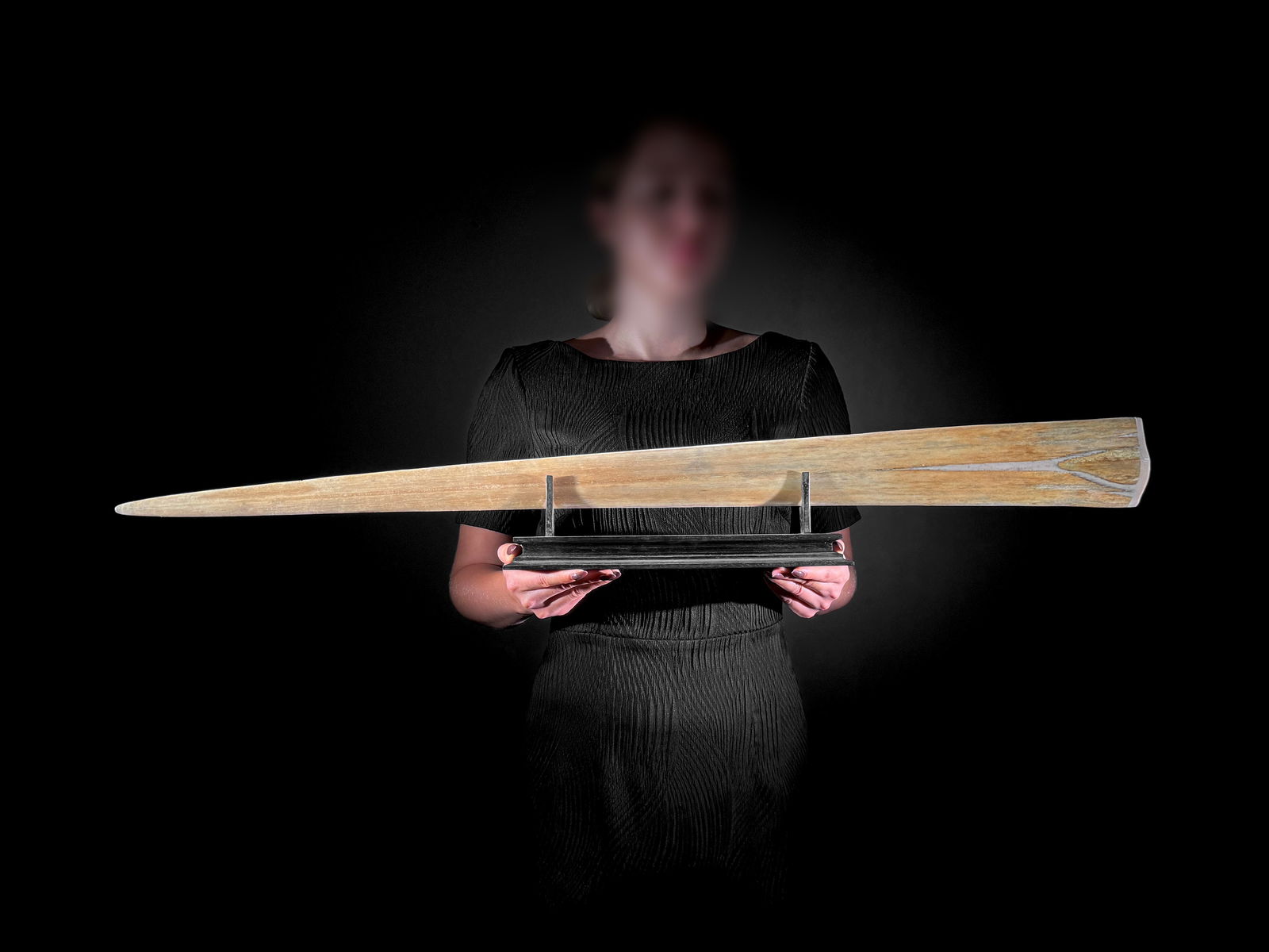 Extra large carved swordfish - Double Dragon motif - 2