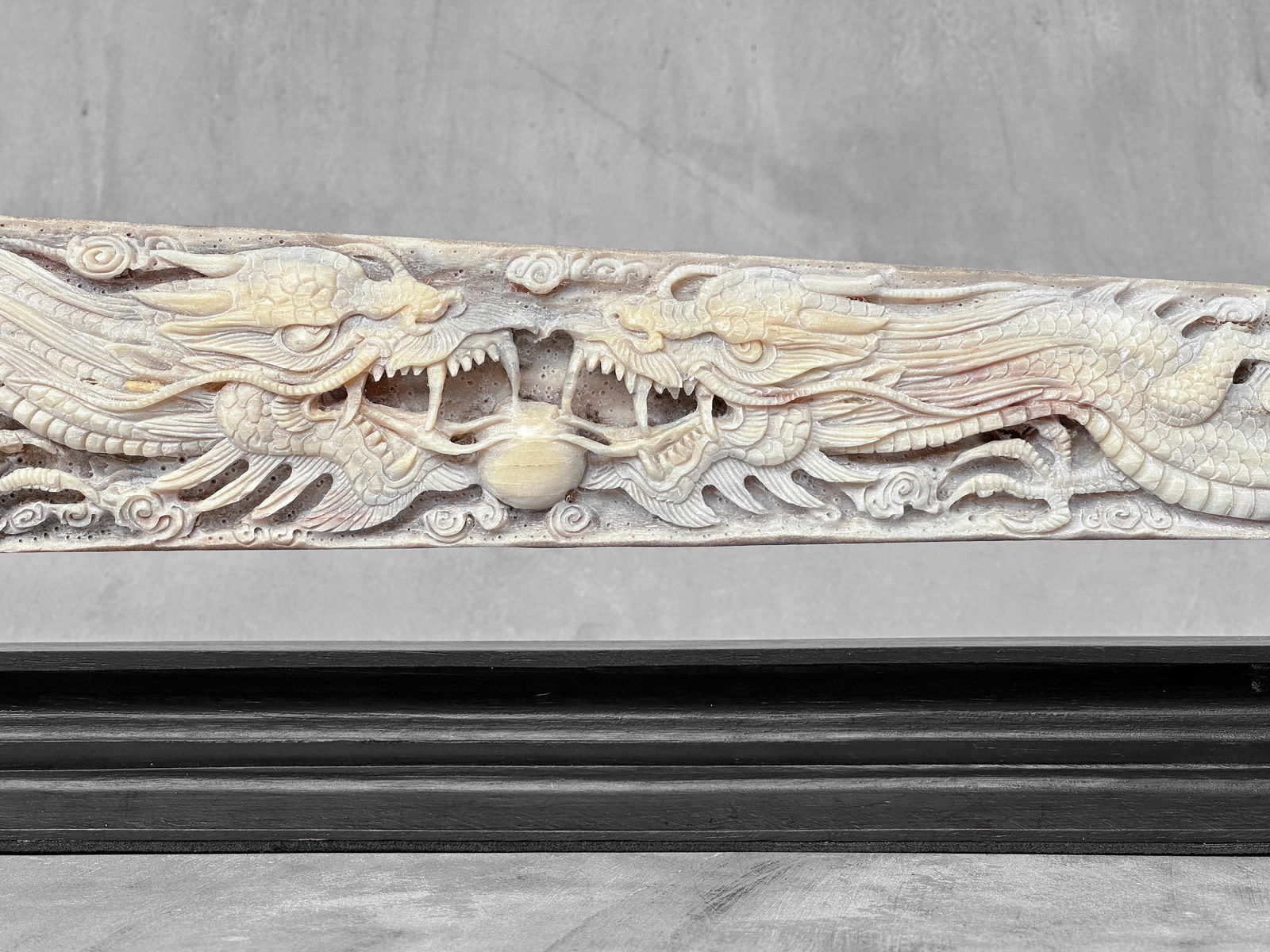 Extra large carved swordfish - Double Dragon motif - 7