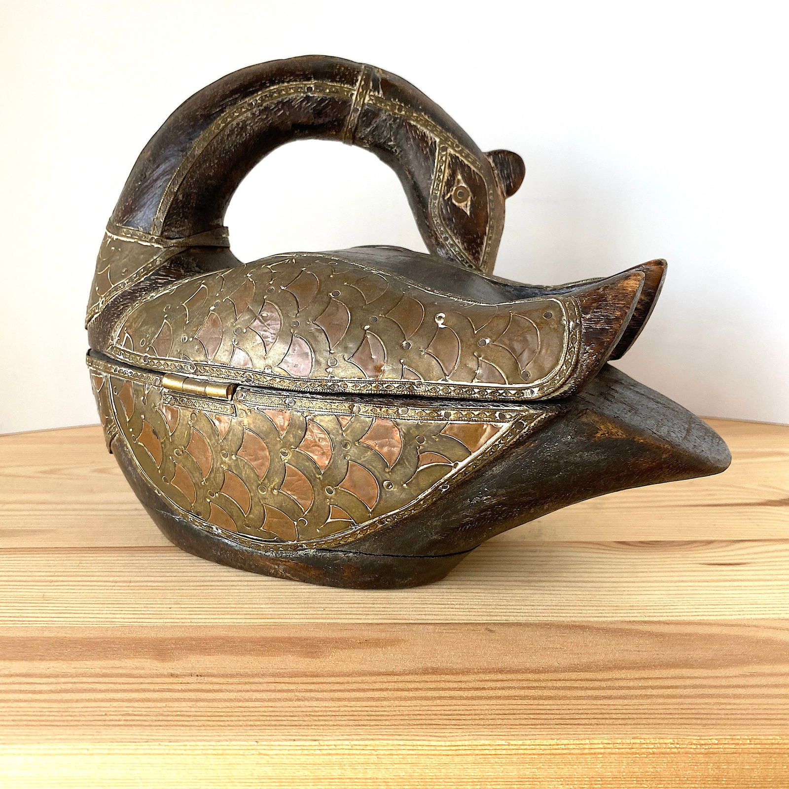 Mallard Copper wooden trinket box - 4