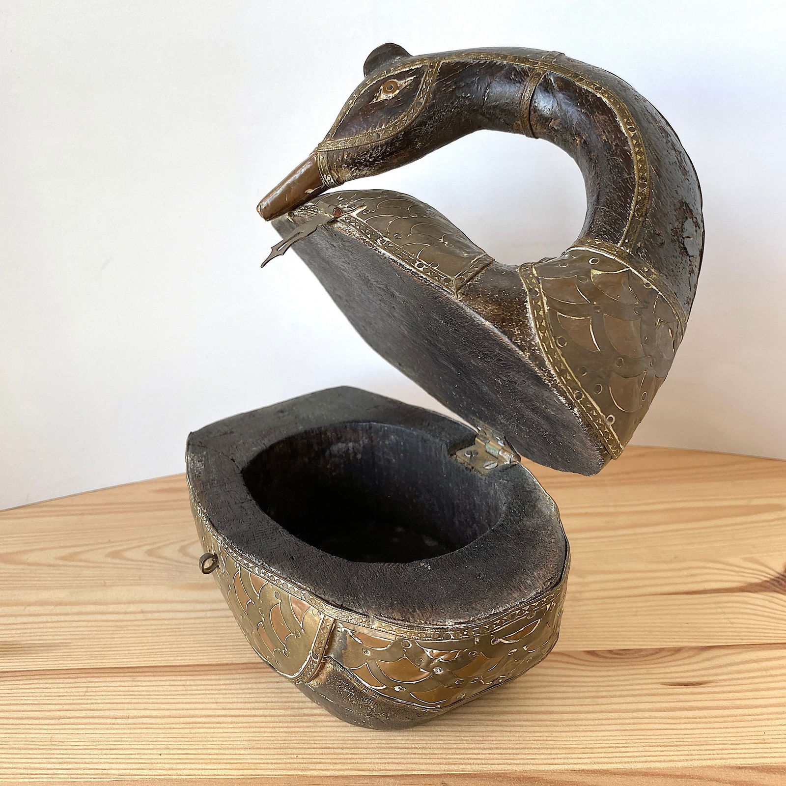 Mallard Copper wooden trinket box - 7