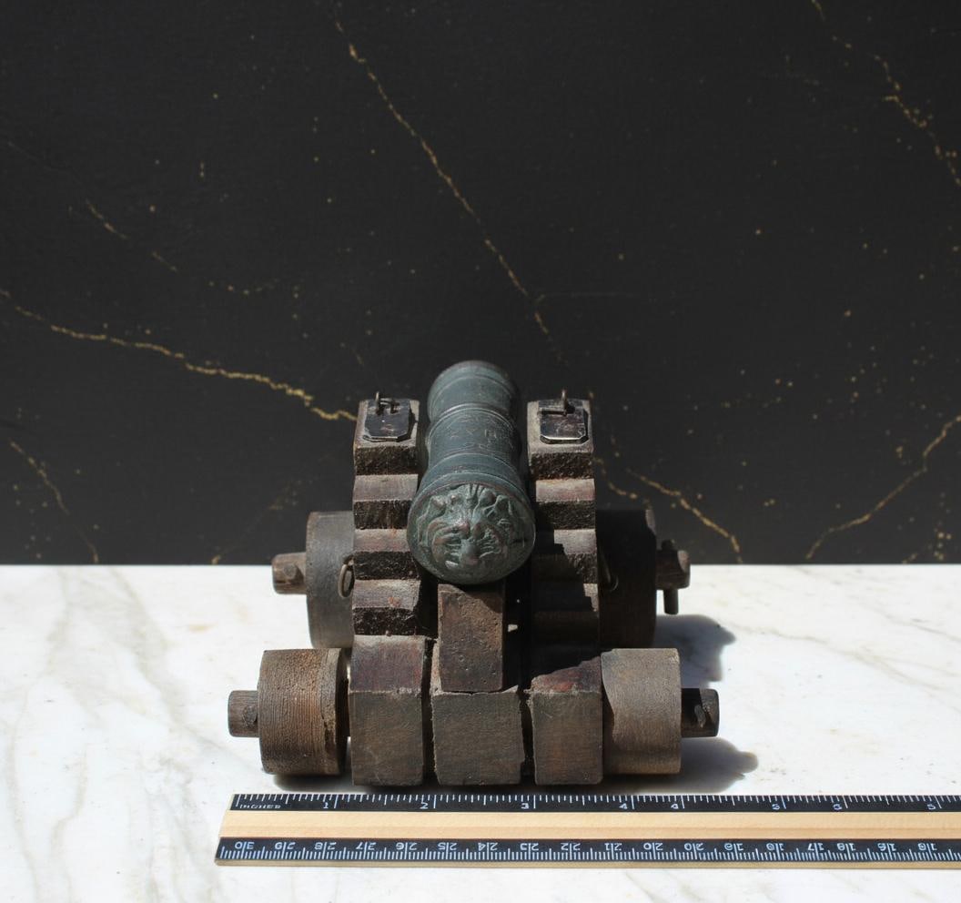 Decorative English Naval Cannon Model, XVI and XVII Century Replica Made in Mexico - 13