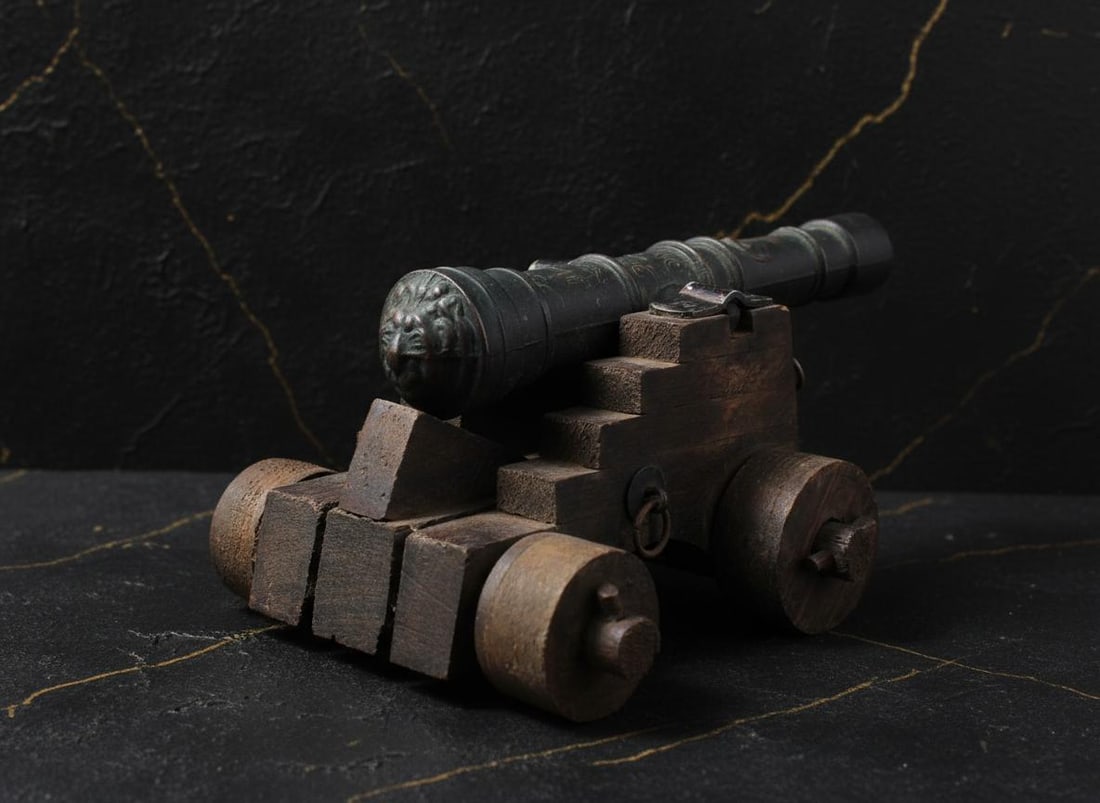 Decorative English Naval Cannon Model, XVI and XVII Century Replica Made in Mexico - 6