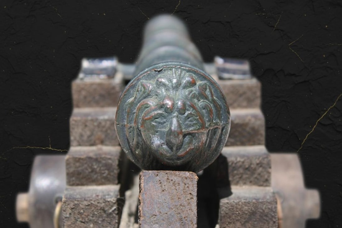 Decorative English Naval Cannon Model, XVI and XVII Century Replica Made in Mexico - 8