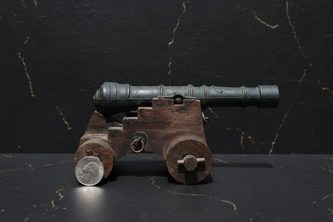 Decorative English Naval Cannon Model, XVI and XVII Century Replica Made in Mexico - 9