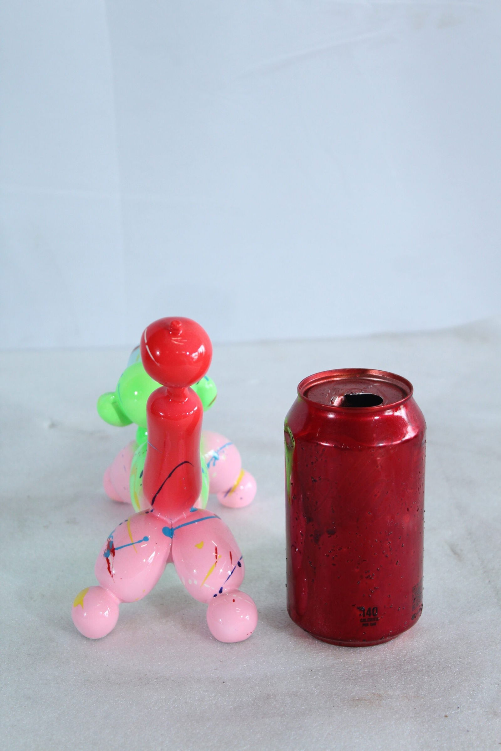 Resin Balloon Dog Statue –Colorful Indoor/Outdoor Pop Art Sculpture with Glossy Multicolor Finish, - 3