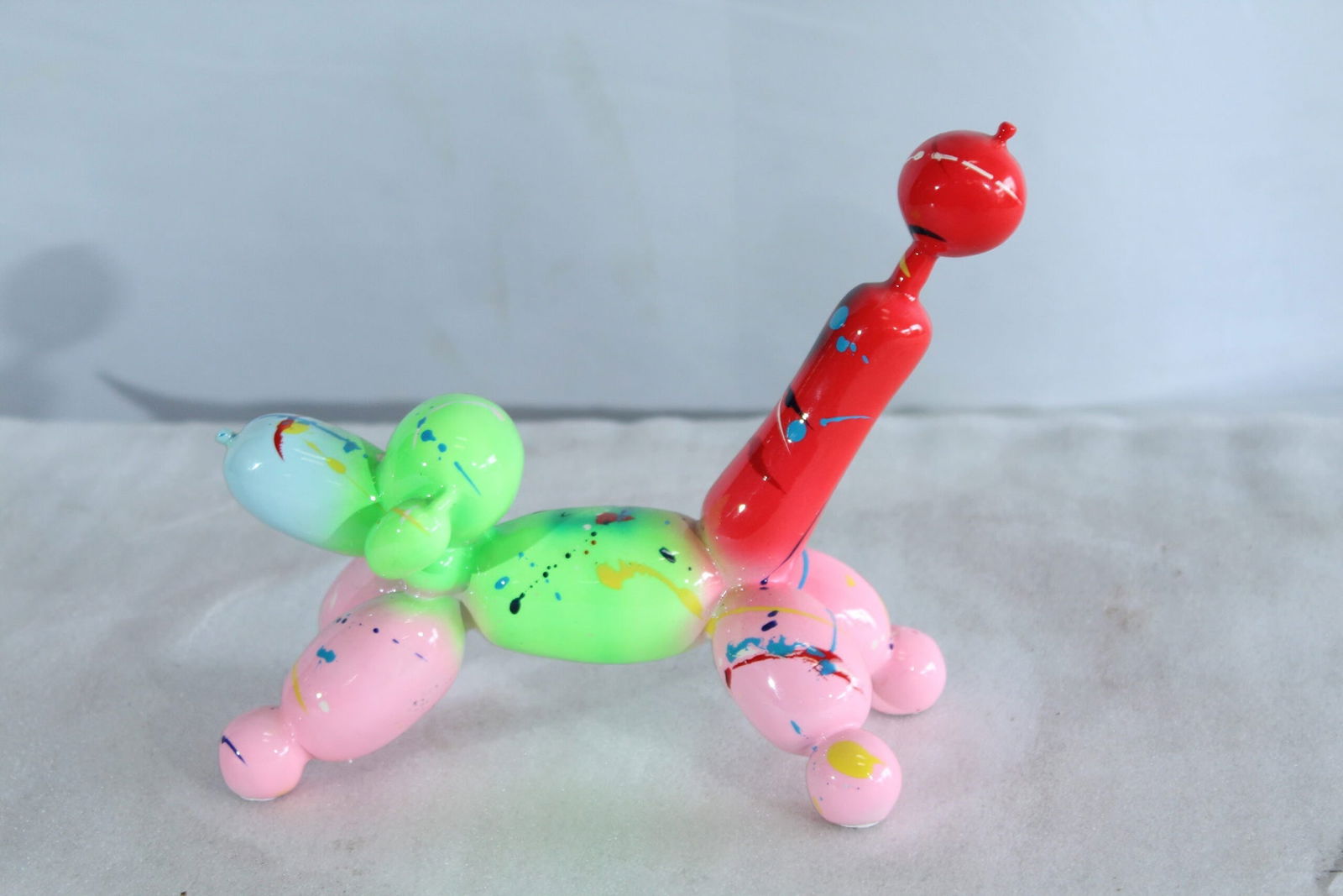 Resin Balloon Dog Statue –Colorful Indoor/Outdoor Pop Art Sculpture with Glossy Multicolor Finish, - 5