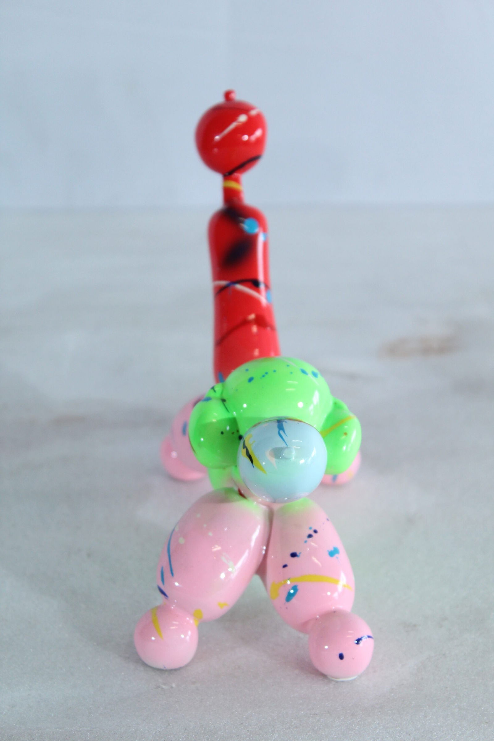 Resin Balloon Dog Statue –Colorful Indoor/Outdoor Pop Art Sculpture with Glossy Multicolor Finish, - 7