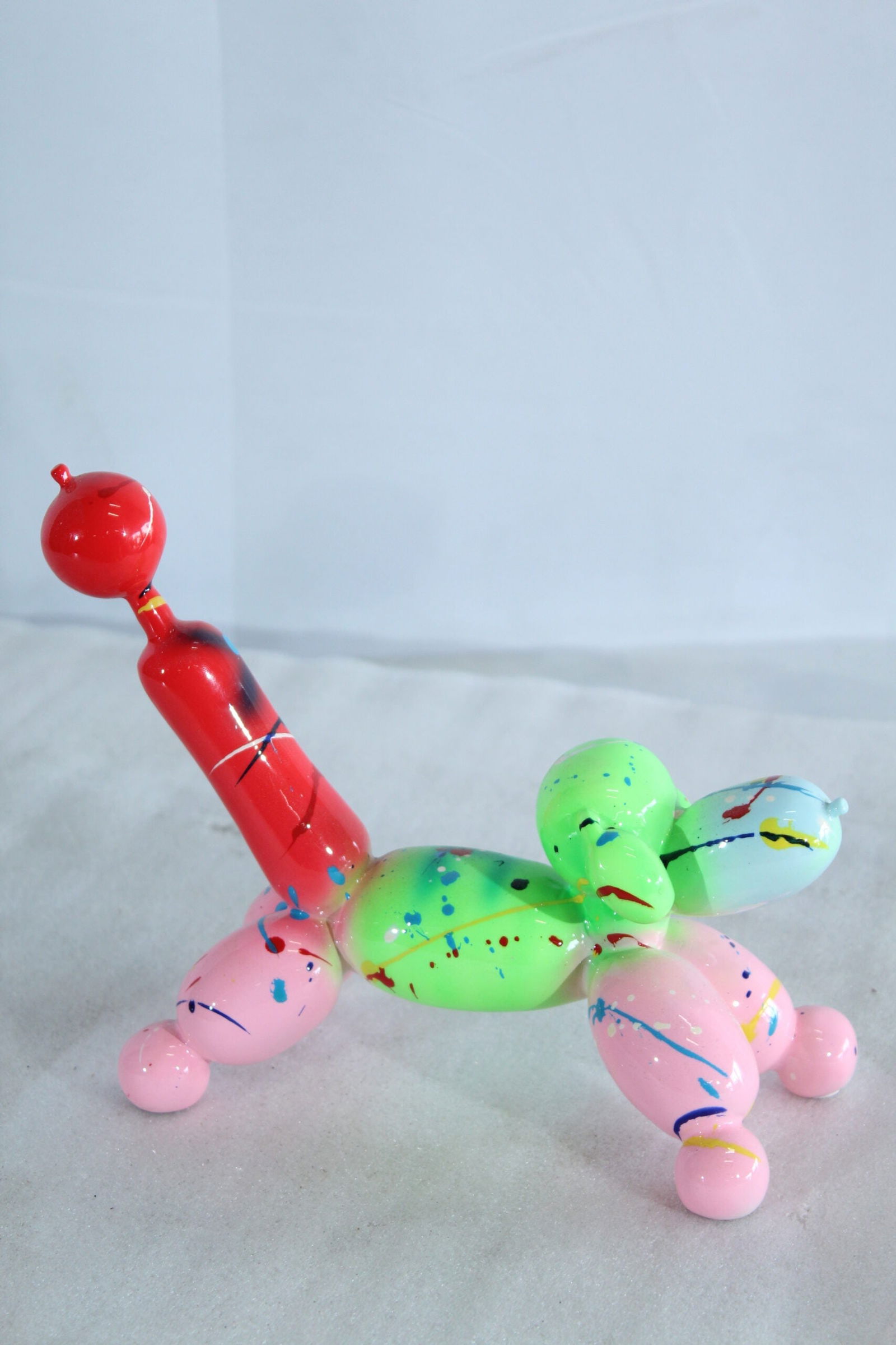 Resin Balloon Dog Statue –Colorful Indoor/Outdoor Pop Art Sculpture with Glossy Multicolor Finish, - 9