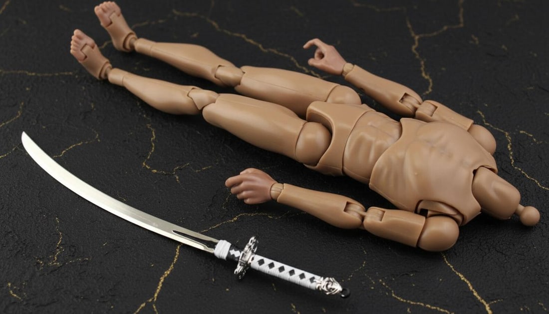 Metal Sword Weapon 1/6 Scale for 12" Hot Toys Phicen Worldbox Action Figure - 3