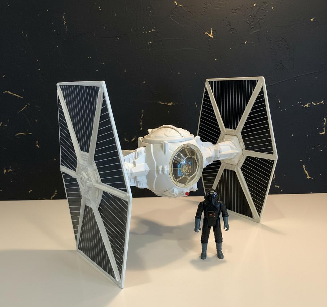 Original Kenner Imperial TIE Fighter 1978, Vintage Star Wars White Toy, Working Lights and Sound - 2