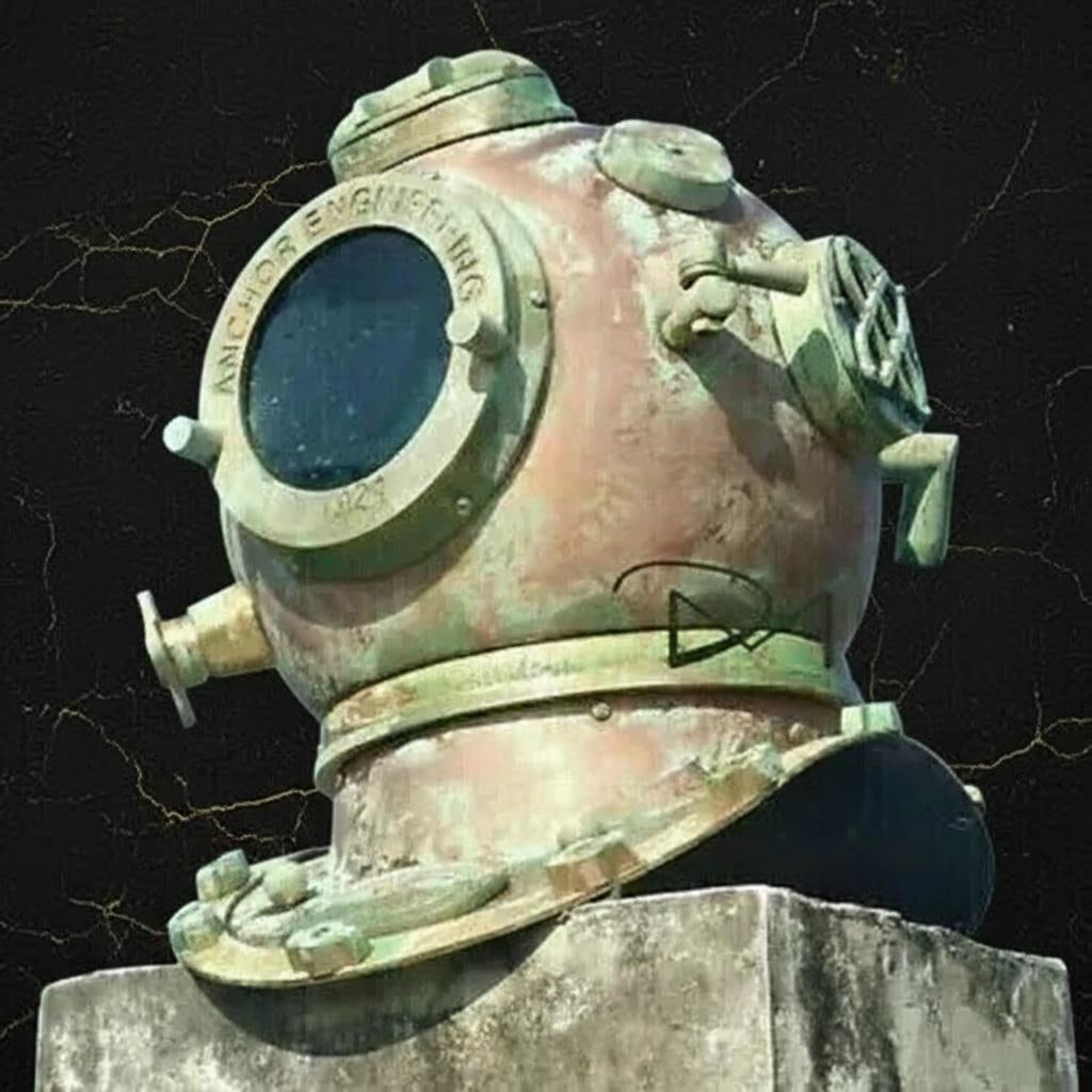 Mark V US Navy Style Diving Helmet 18" Full Size Antique Copper Finish Collectible - 3