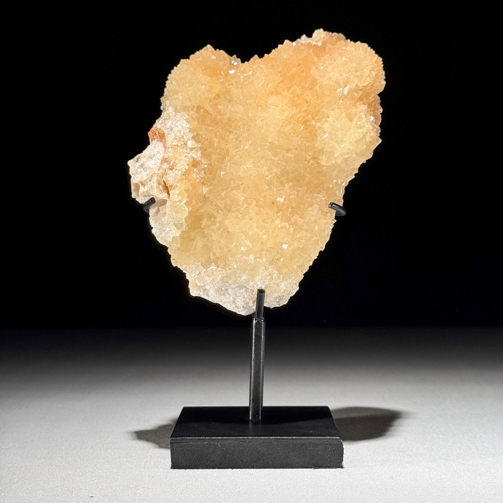 Wonderful set of a crystal sphere and a large cube calcite cluster - 2