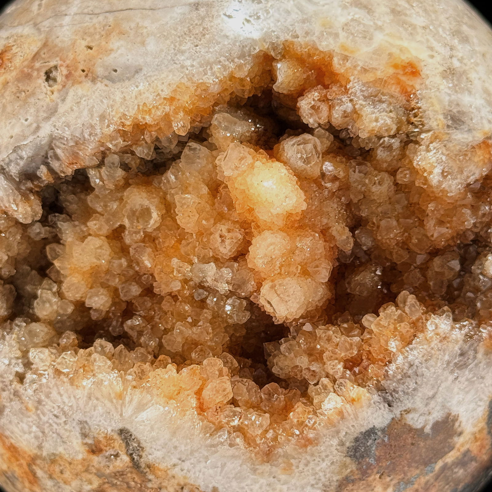 Wonderful set of a crystal sphere and a large cube calcite cluster - 6