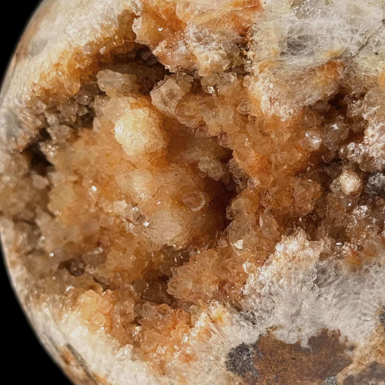 Wonderful set of a crystal sphere and a large cube calcite cluster - 8