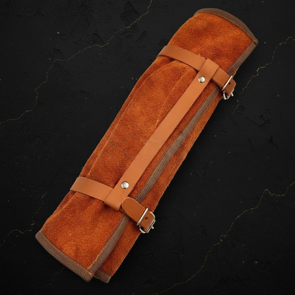 Hand Forged 8-Piece Chef Knife Set Damascus Steel with Olive Wood Handles - 6