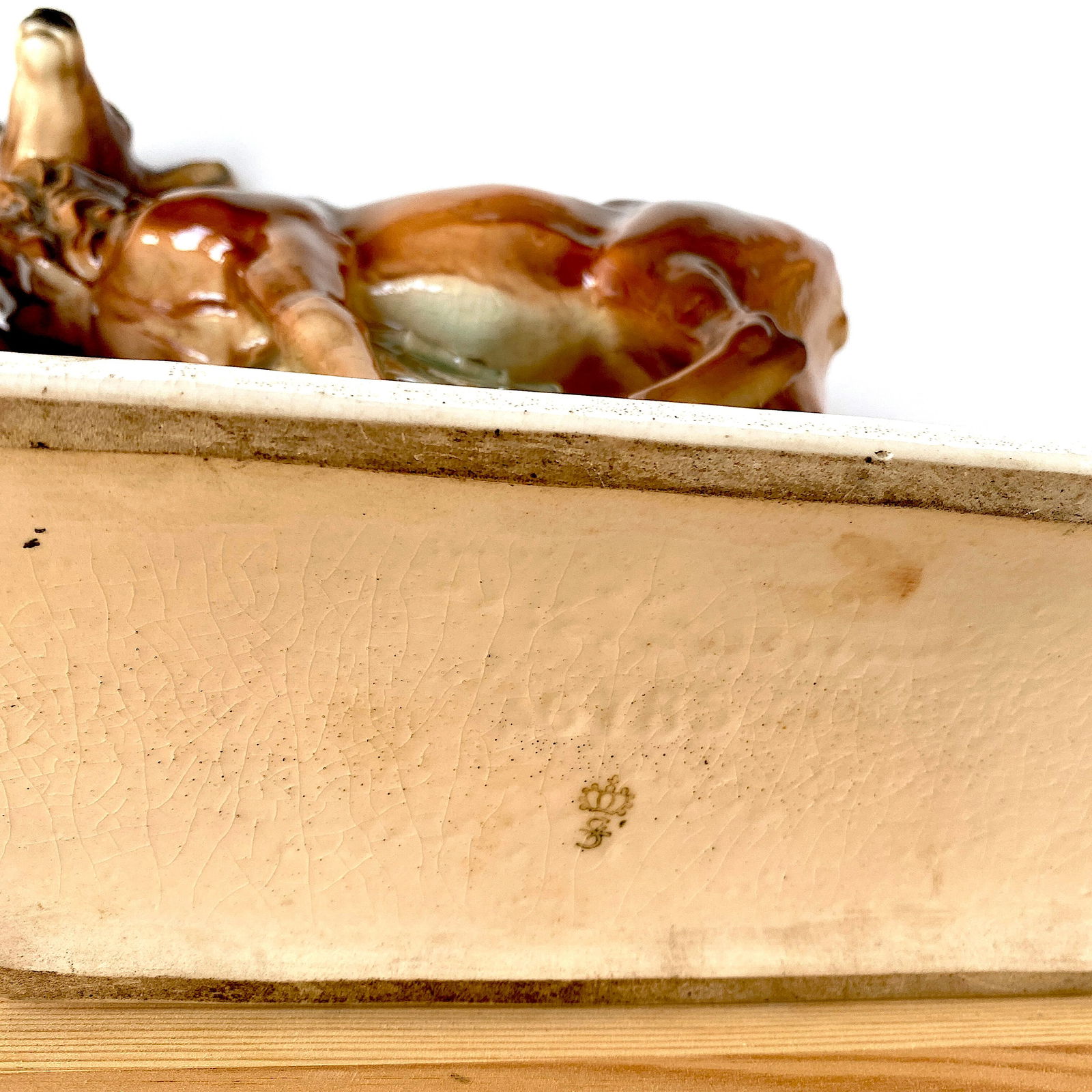 Signed Porcelain deer - 7