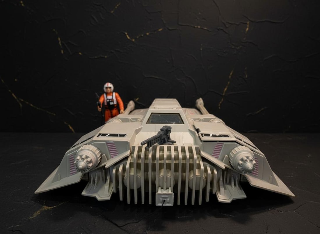 Original 1980 Star Wars ESB Snowspeeder, Vintage Vehicle with Working Lights and Sound - 3