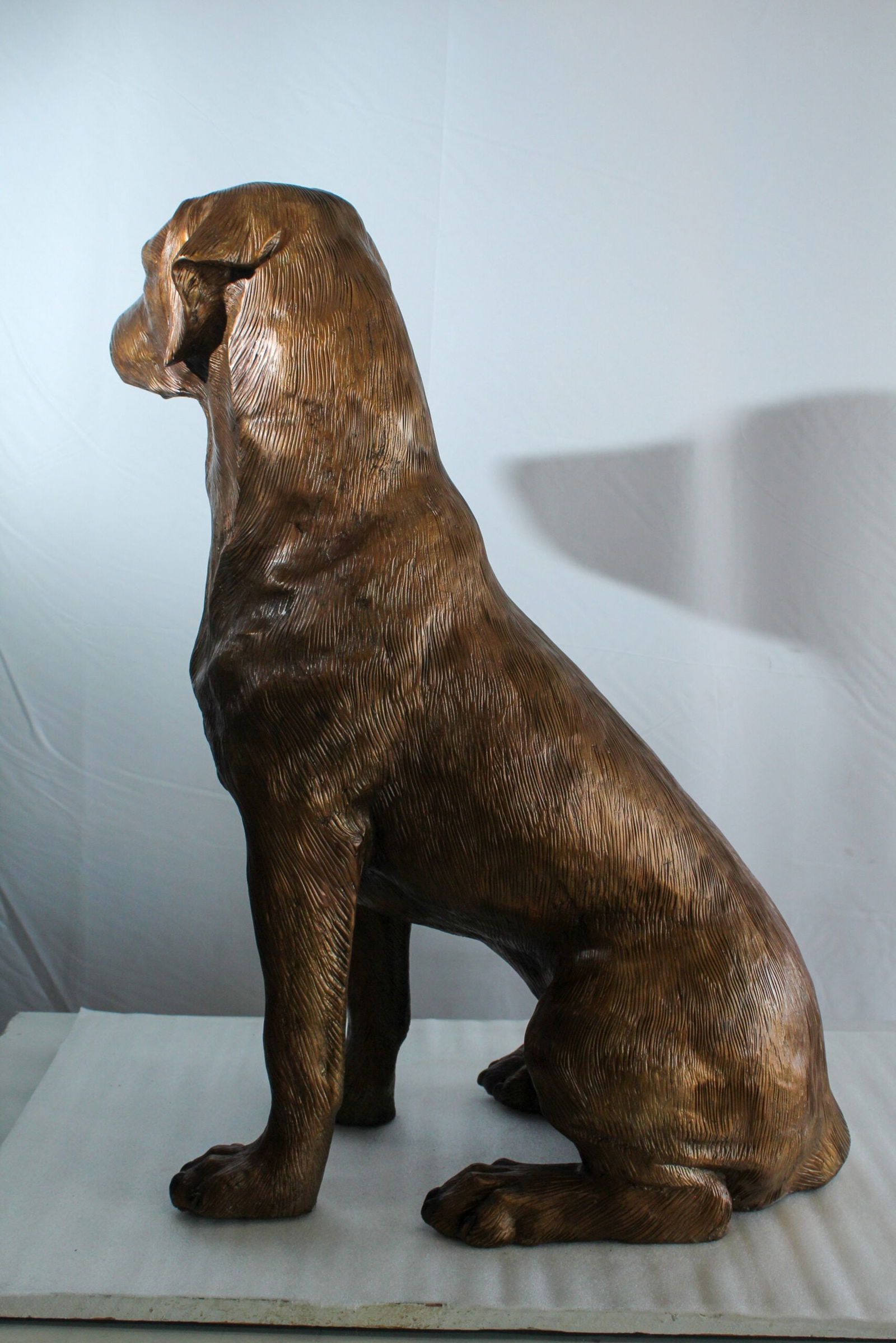 Bronze Labrador Retriever Statue - Life-Size Indoor/Outdoor Dog Sculpture,Wax Casting, Realistic - 6