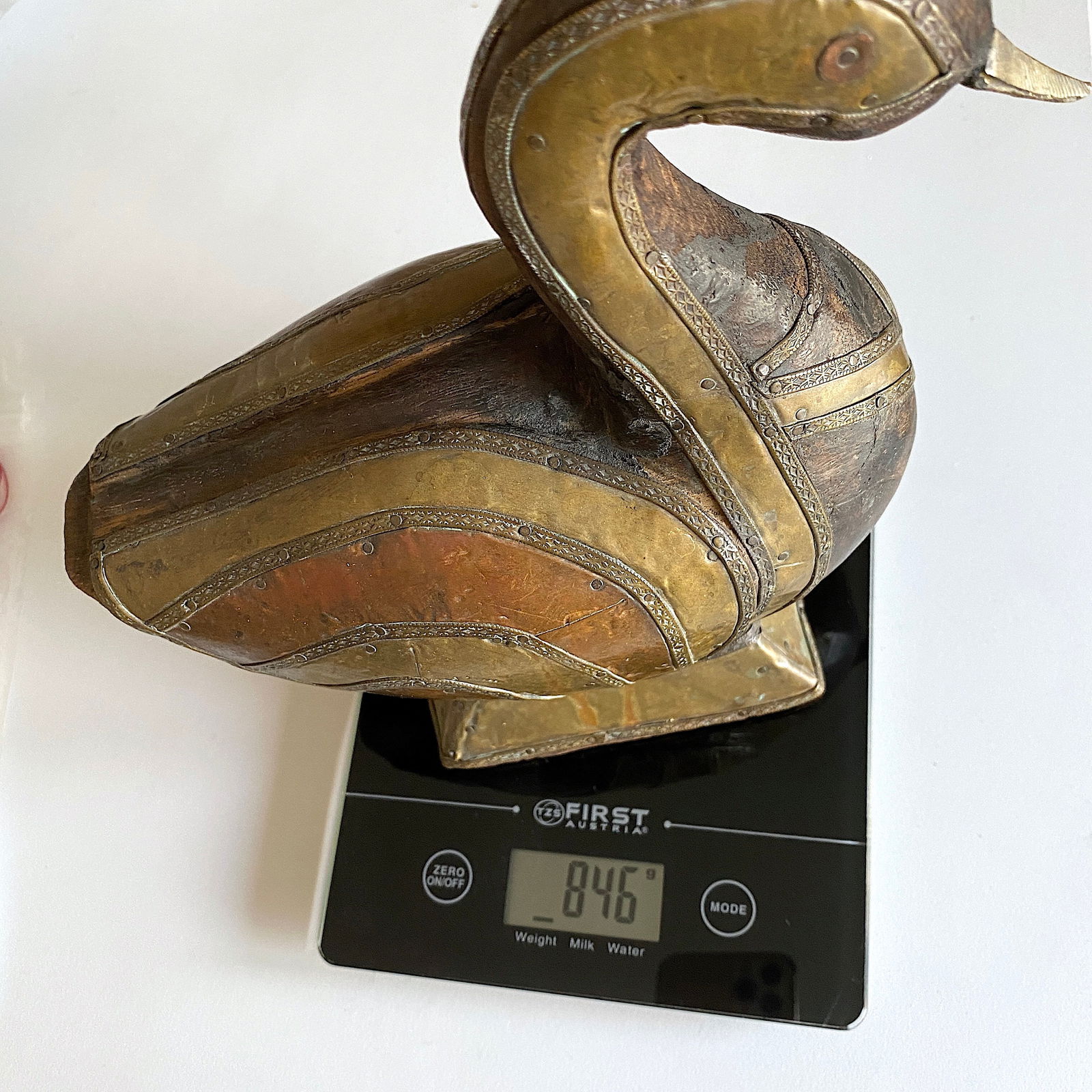 Brass copper duck statue - 9