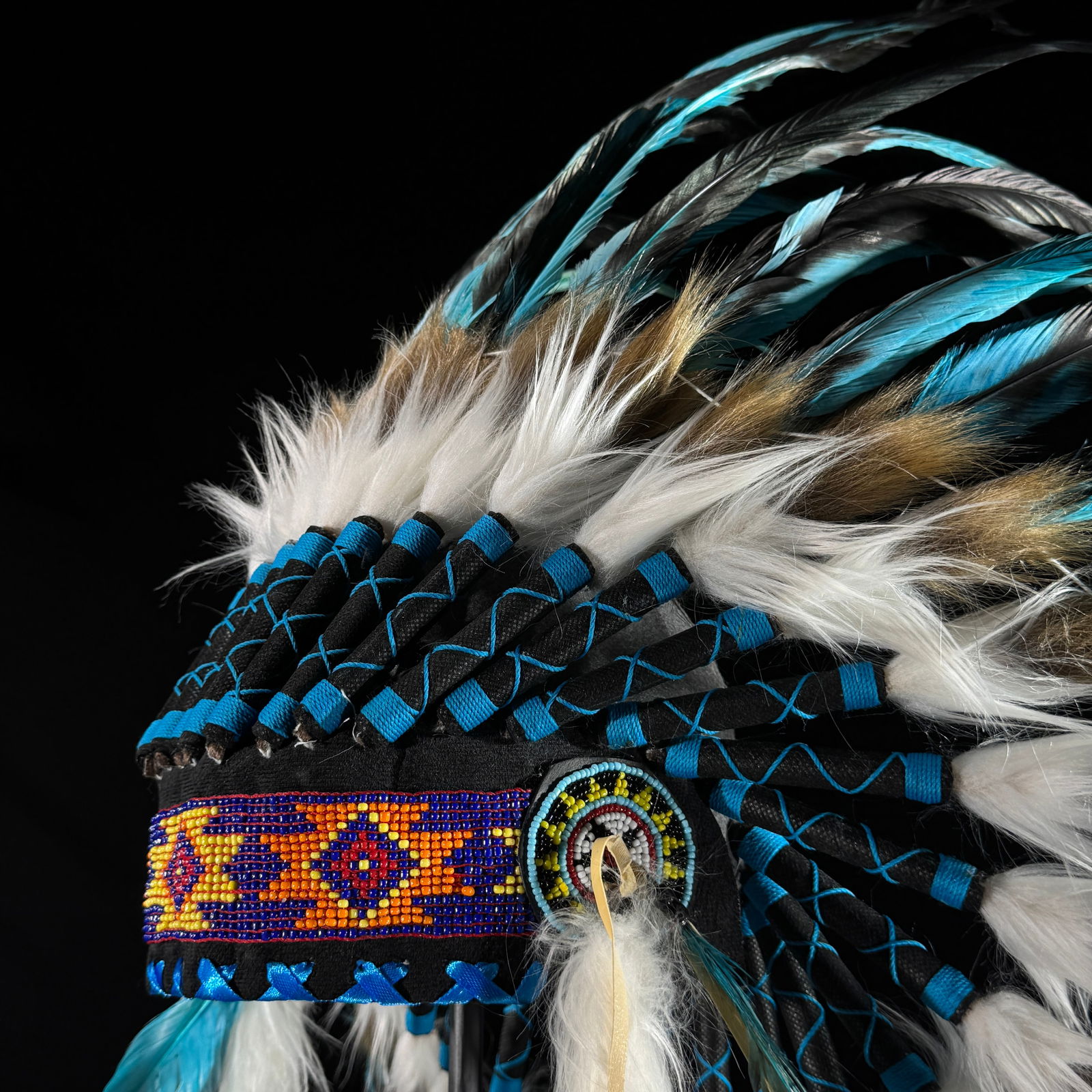 Beautiful remake of an Indian Headdress on a custom stand - 2