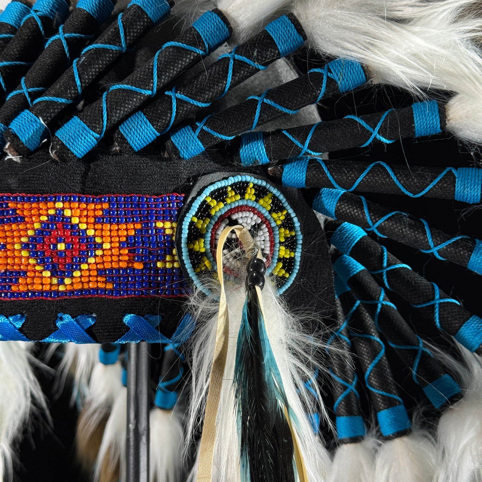 Beautiful remake of an Indian Headdress on a custom stand - 3