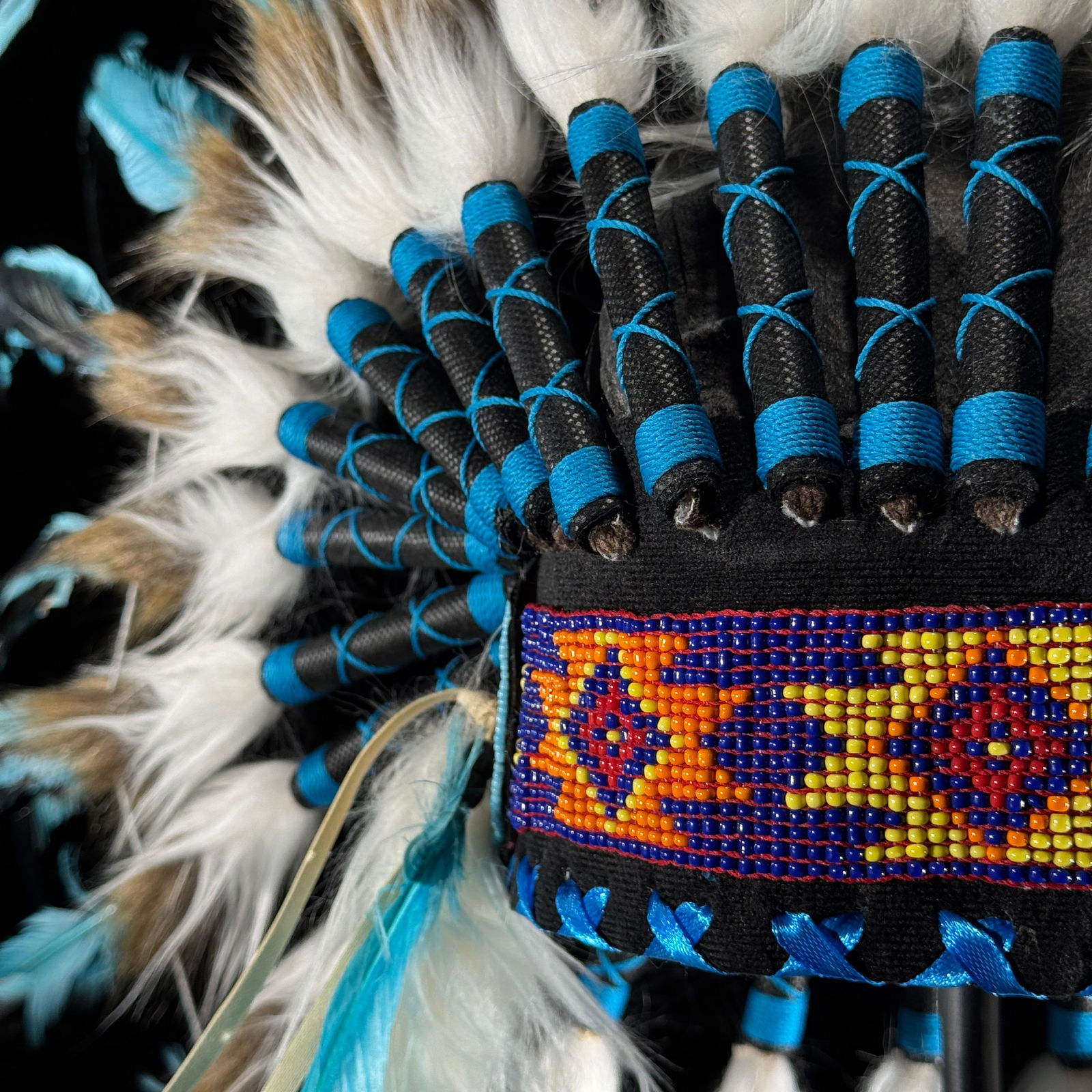 Beautiful remake of an Indian Headdress on a custom stand - 6