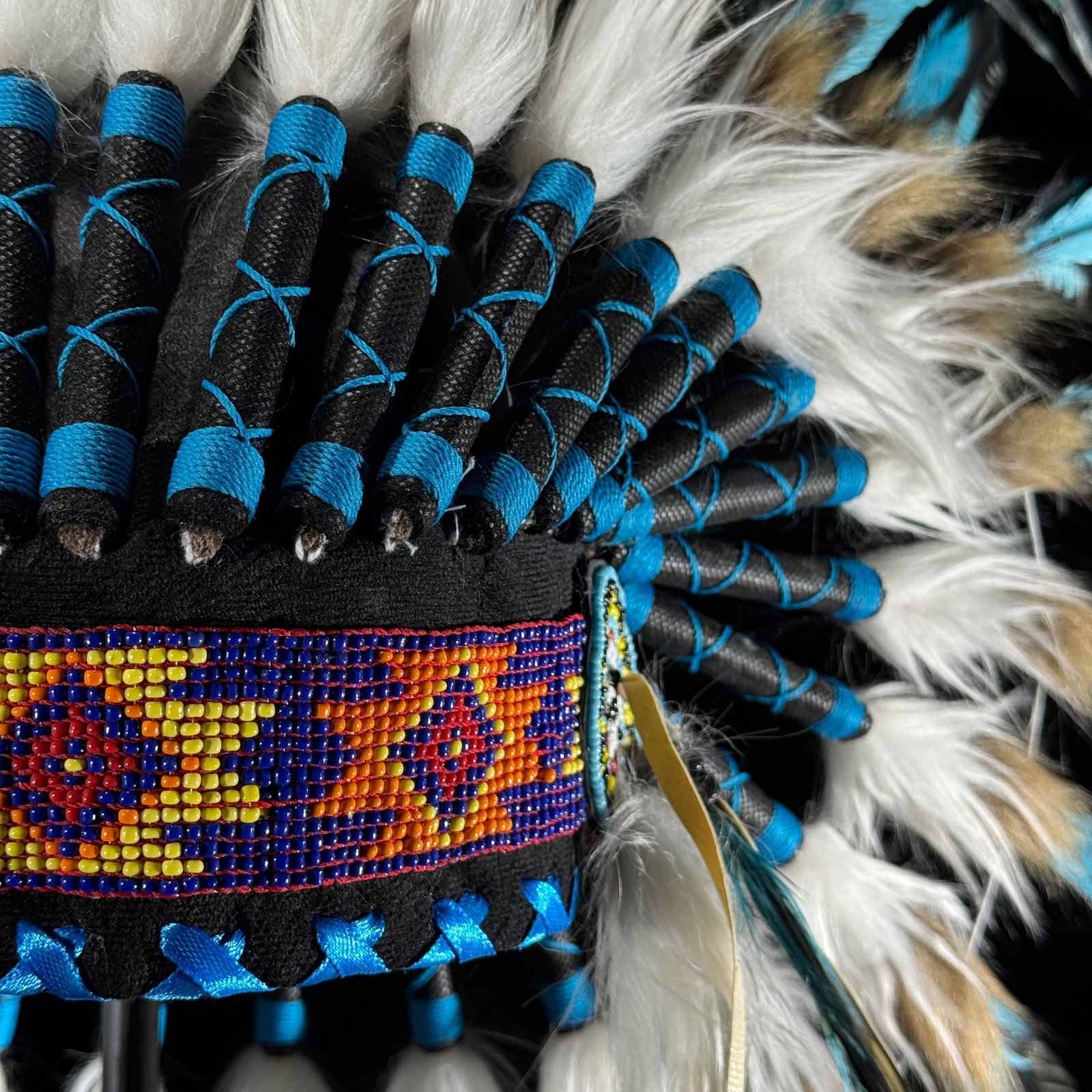 Beautiful remake of an Indian Headdress on a custom stand - 7