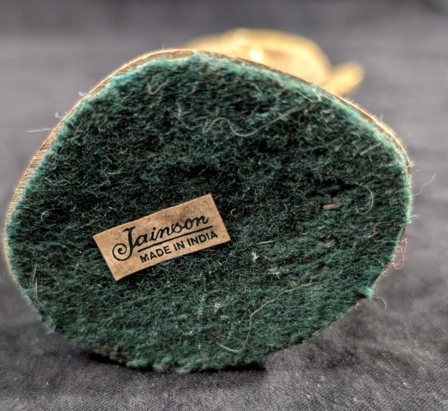 Heavy Solid Brass Angel Candle Holder 6" Vintage Candlestick Made in India by Jainson - 9