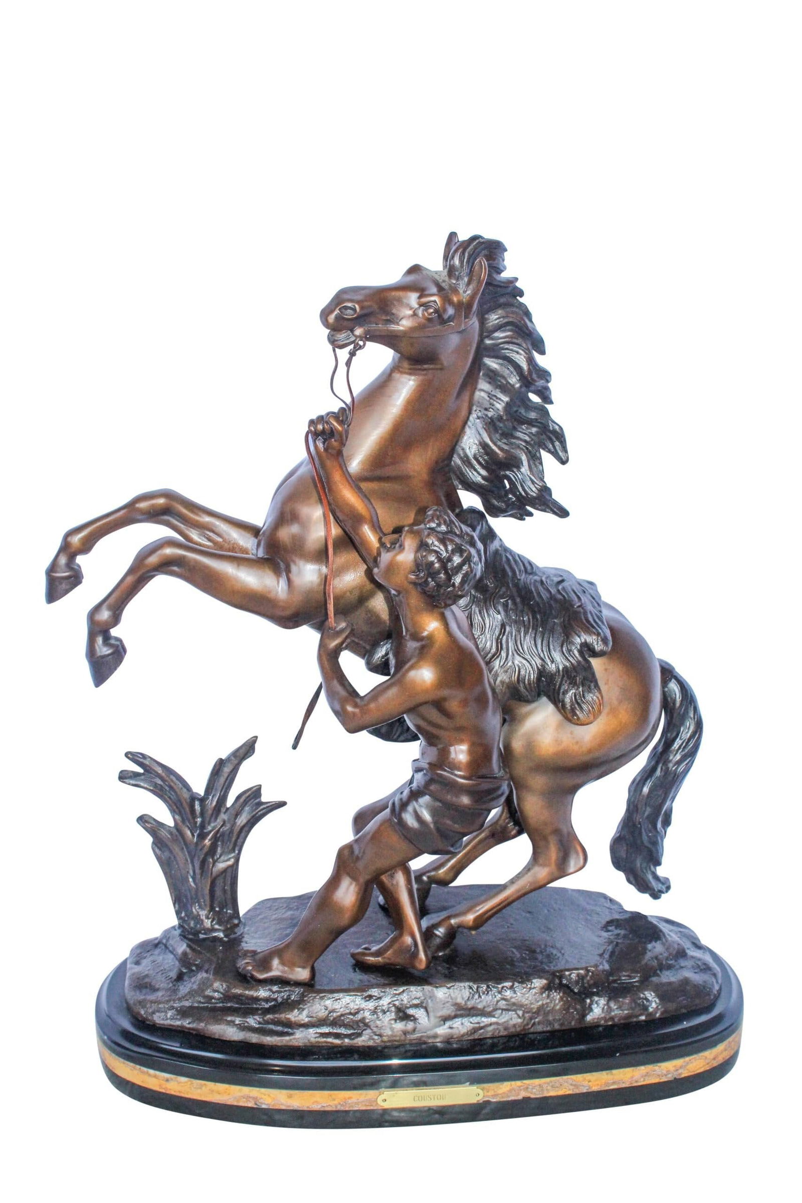 Guillaume Coustou Replica of Marley Horse Bronze Statue 20" x 10" x 25"H (1 of 10)