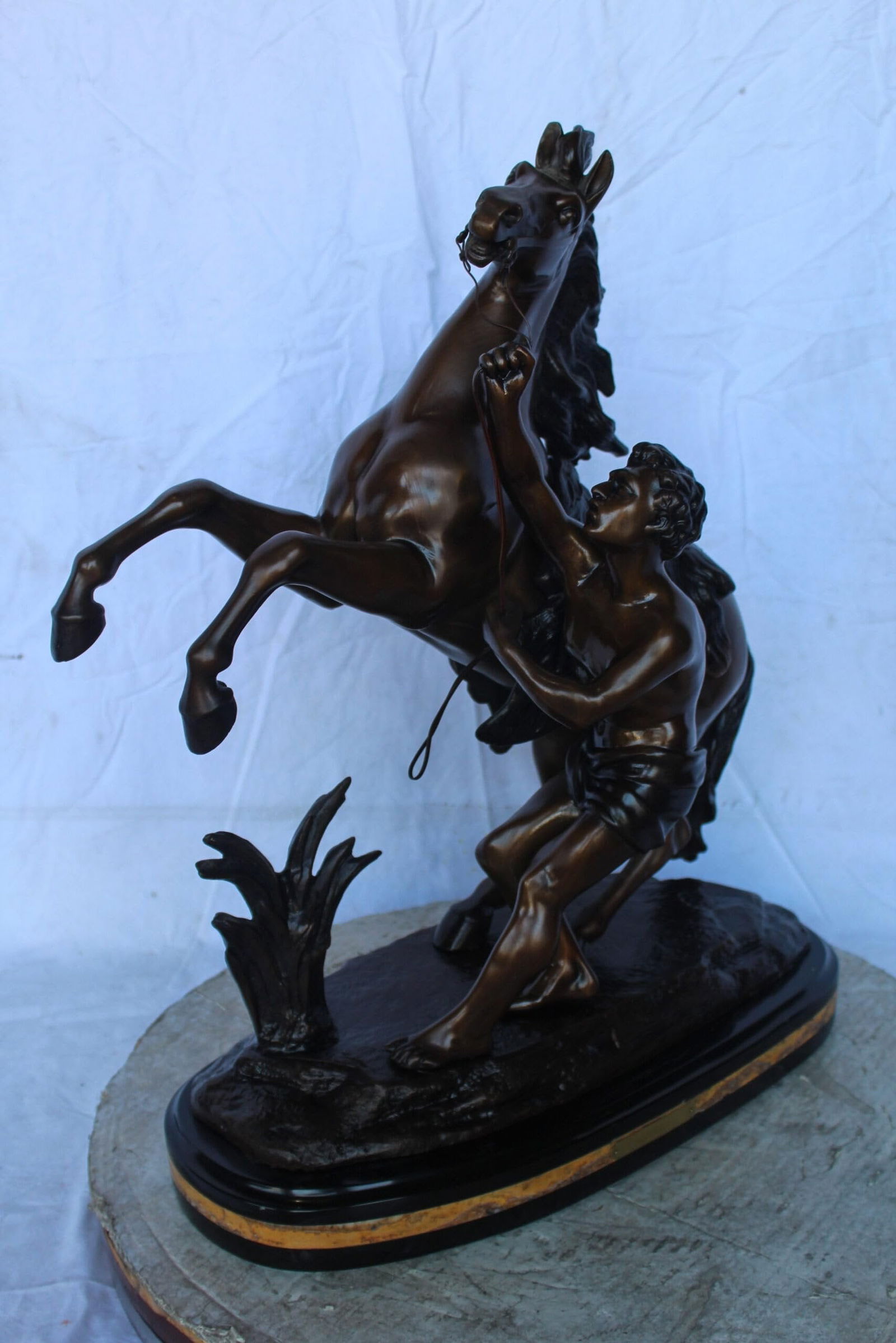Guillaume Coustou Replica of Marley Horse Bronze Statue 20" x 10" x 25"H - 5