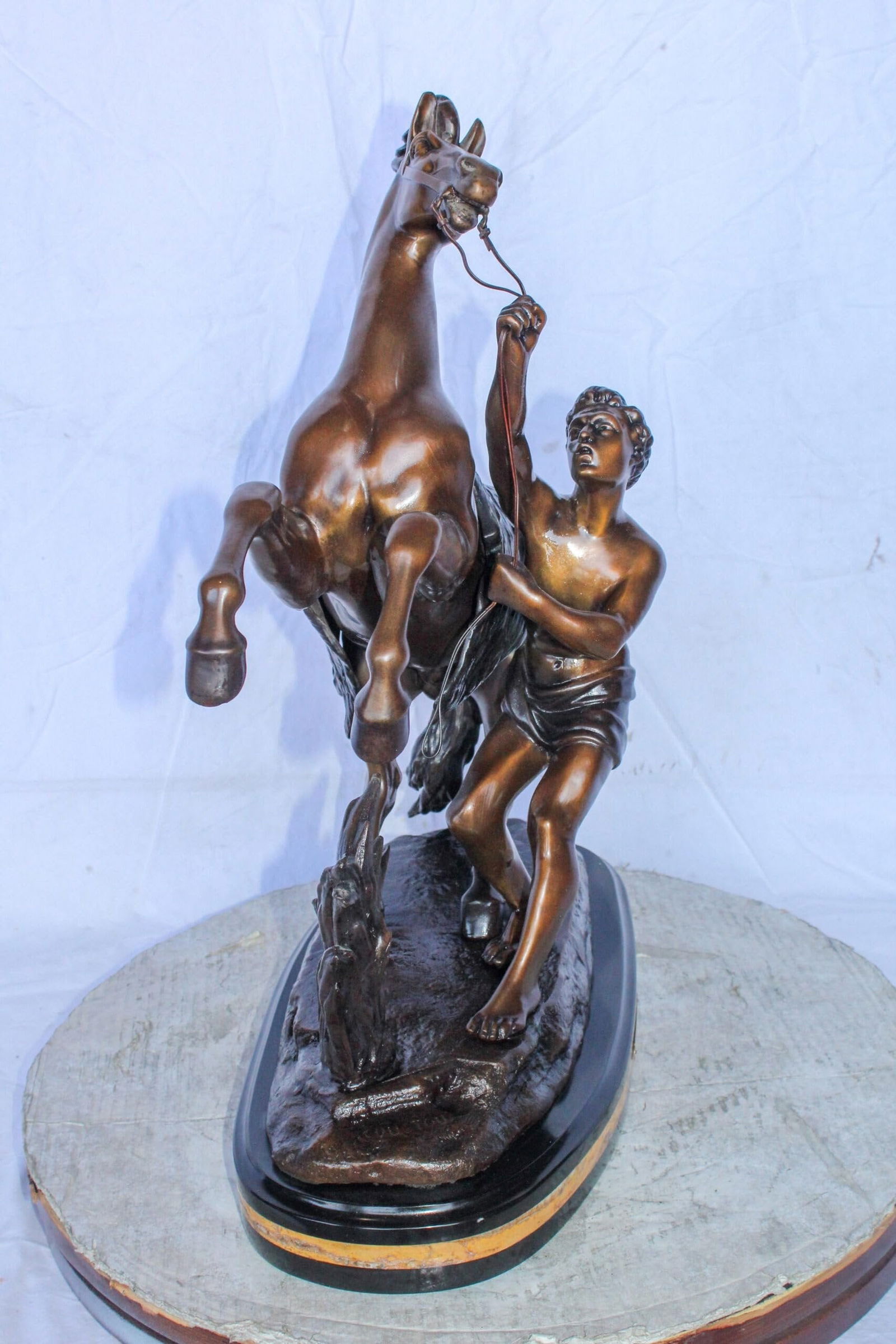 Guillaume Coustou Replica of Marley Horse Bronze Statue 20" x 10" x 25"H - 6