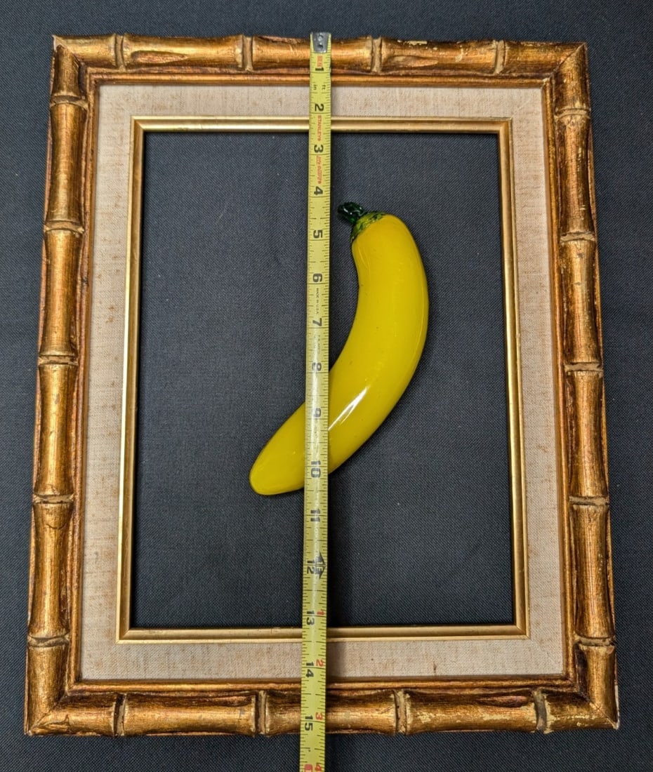 Vintage Hollywood Regency Picture Frame Carved Bamboo Style Gilt Wood 8.5x11.5 - 3