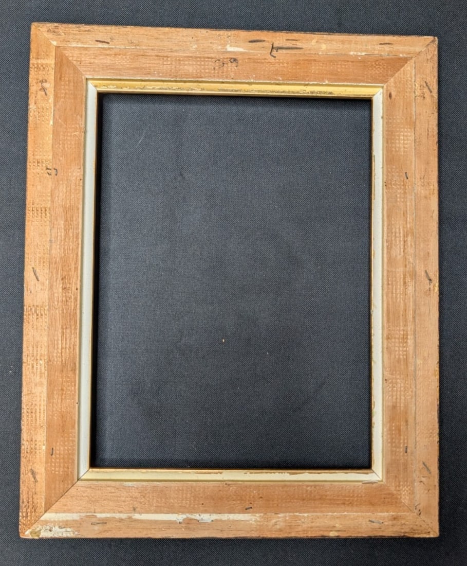 Vintage Hollywood Regency Picture Frame Carved Bamboo Style Gilt Wood 8.5x11.5 - 7