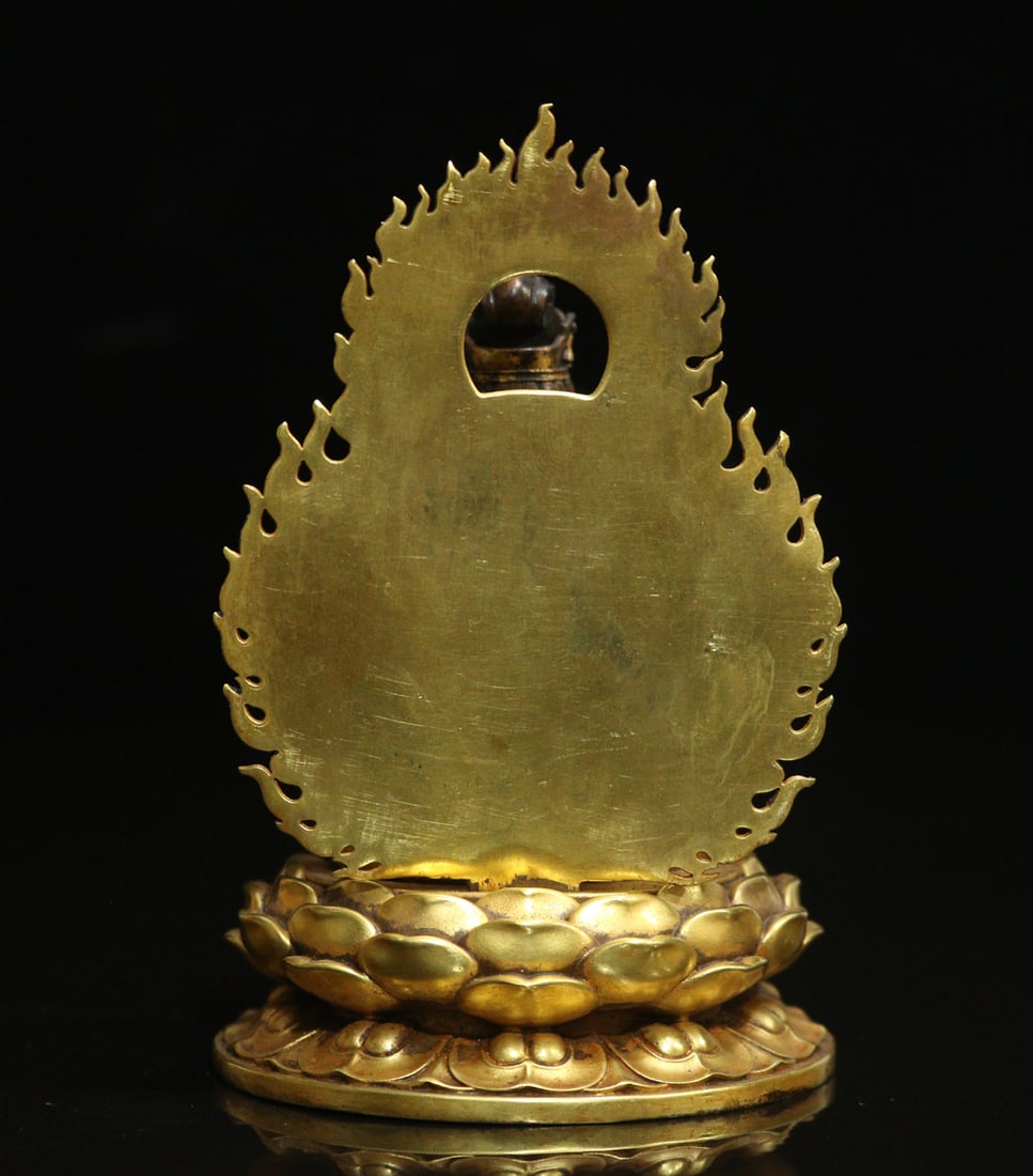 Gilt Gold Beonze Buddha Statue - 3