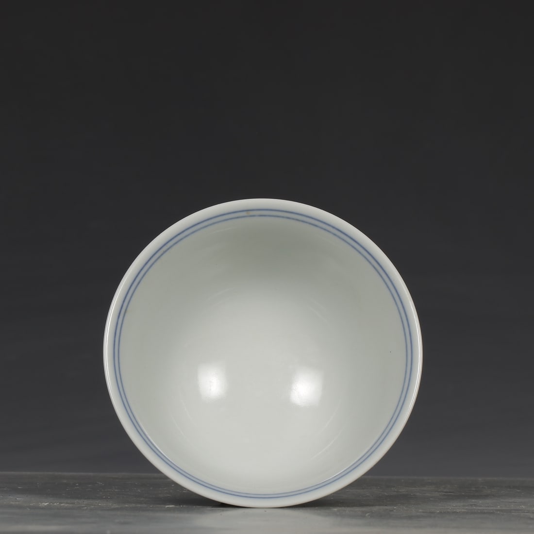 Doucai Porcelain Teabowl w Flower Design,Box - 8